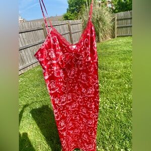 Adonna Long Satin Slip Dress